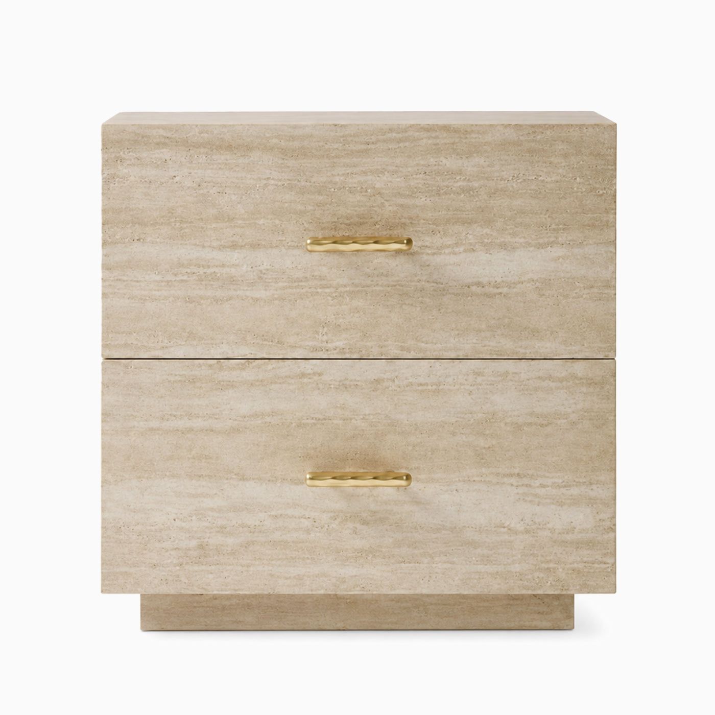 Aster Cream Travertine Bedside Table