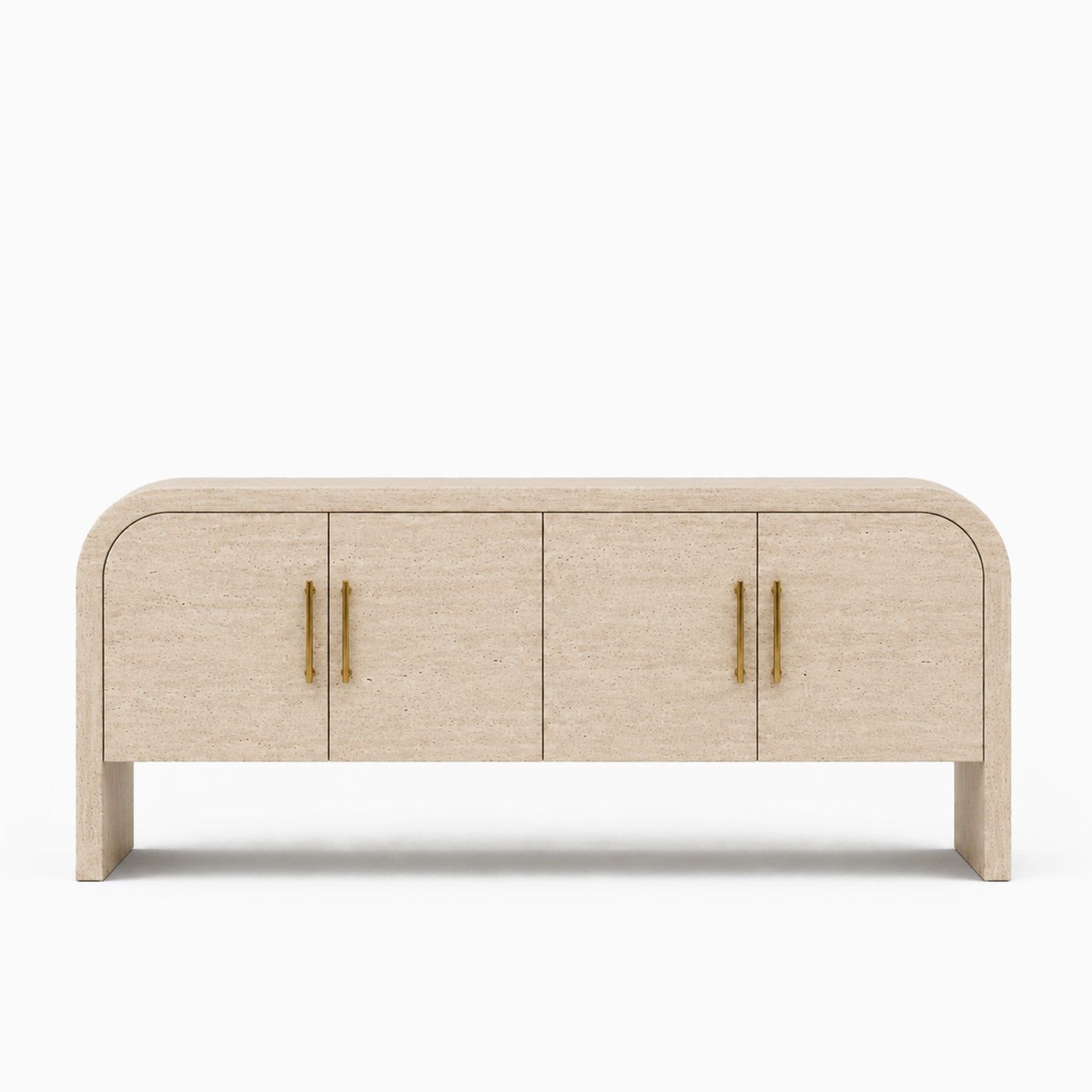 Calvi Cream Travertine TV Stand