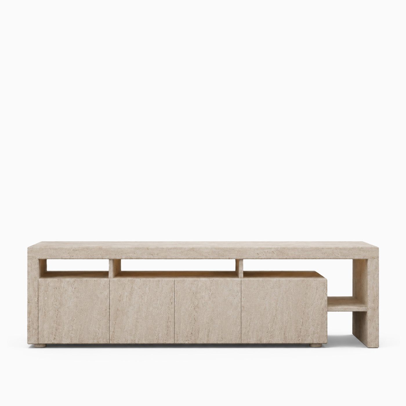 Floris Cream Travertine TV Stand
