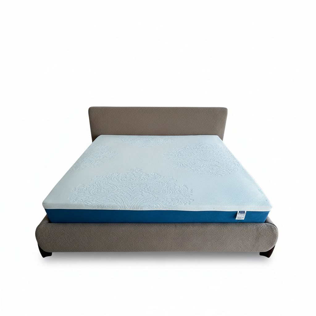 Kyoto Extra King Size Bed Camel Boucle