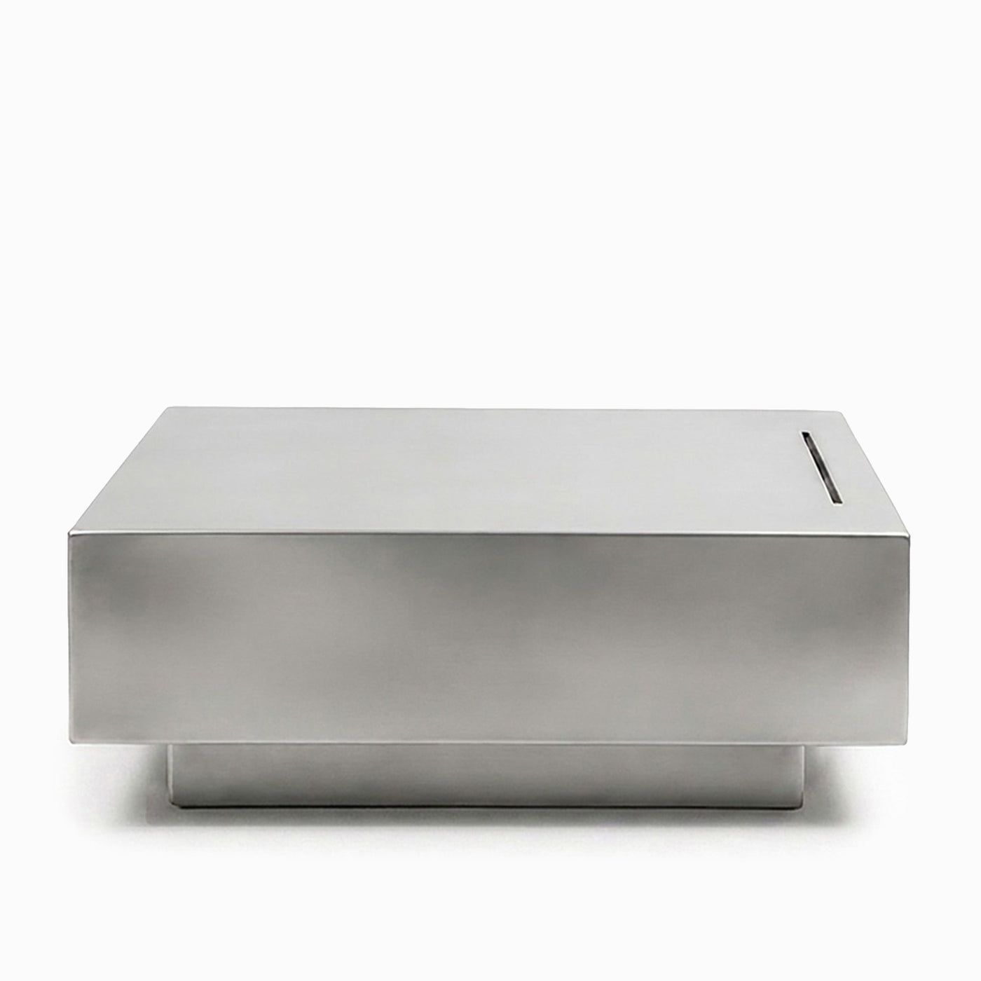 Luca Steel Coffee Table with Integrated Ash Recess