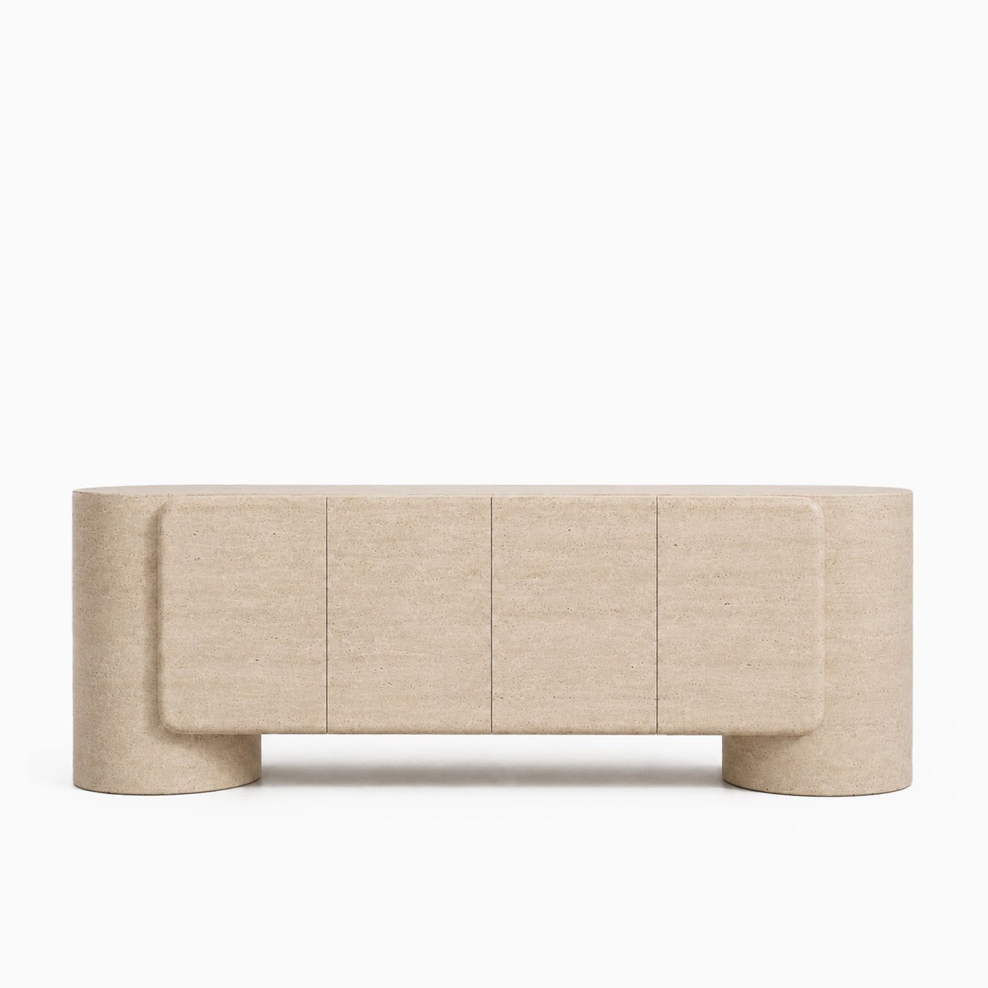 Marius Cream Travertine TV Stand