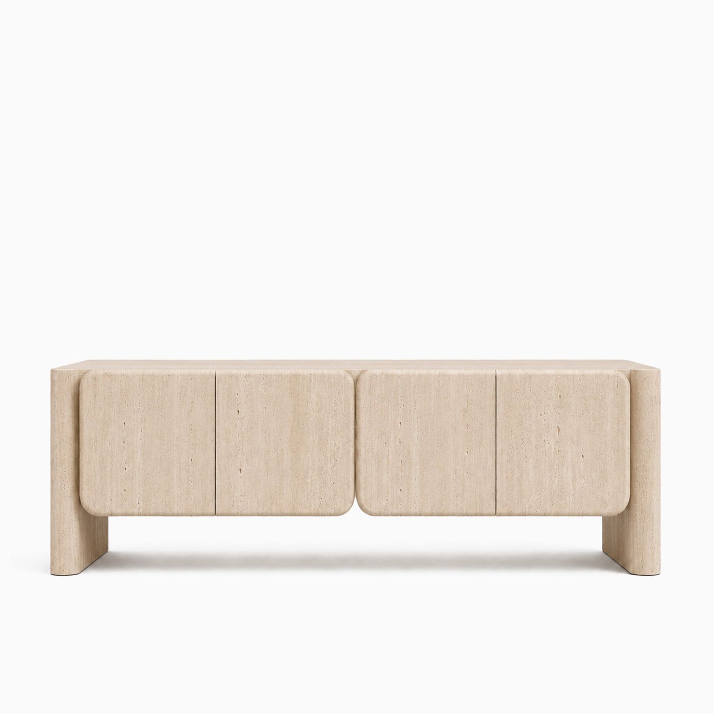 Ronan Cream Travertine TV Stand